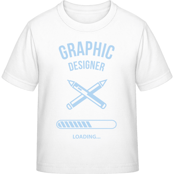 Graphic Designer Loading T-skjorte for barn contain pic