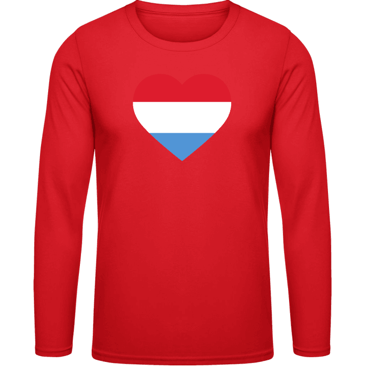 Netherlands Heart Flag T-shirt à manches longues contain pic