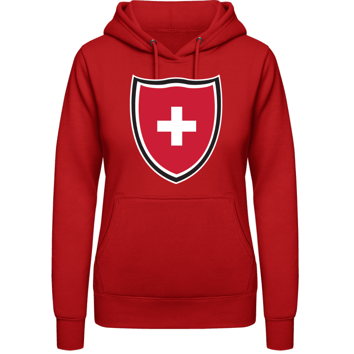 Switzerland Shield Flag Hettegenser for kvinner contain pic