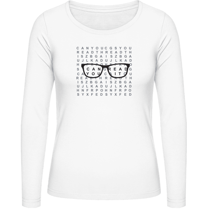 Eye Test Frauen Langarmshirt contain pic