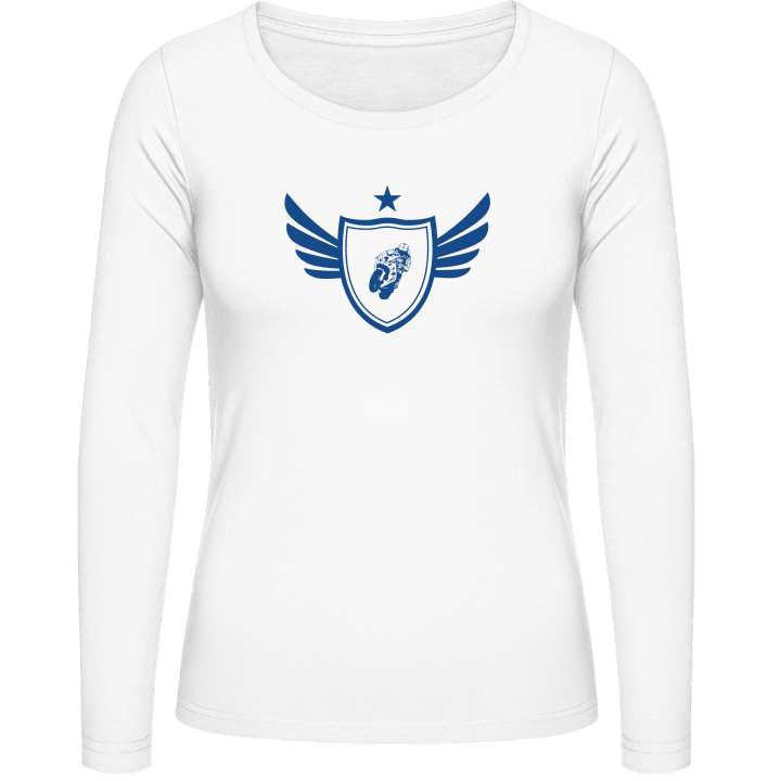 Superbiker Winged Frauen Langarmshirt contain pic
