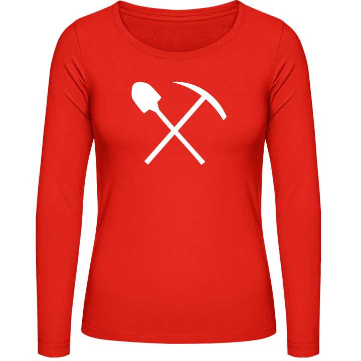 Shoveling Tools Frauen Langarmshirt contain pic