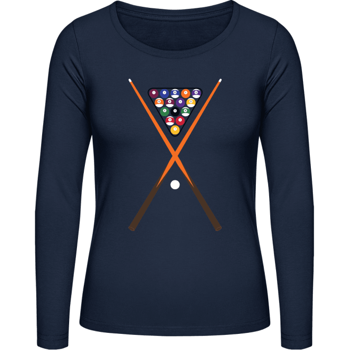 Billiards Kit Langermet skjorte for kvinner contain pic