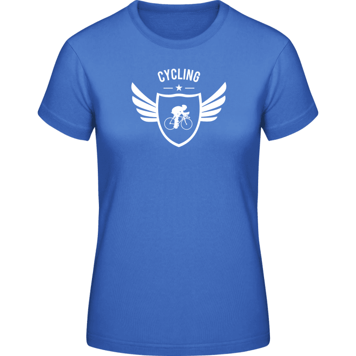 Cycling Star Winged T-shirt för kvinnor contain pic