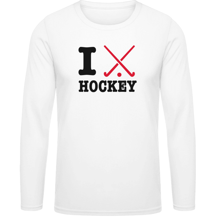 I Heart Field Hockey Shirt met lange mouwen contain pic