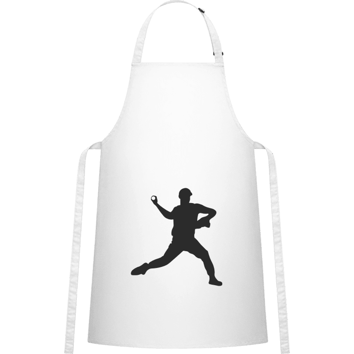 Baseball Player Silouette Förkläde för matlagning contain pic