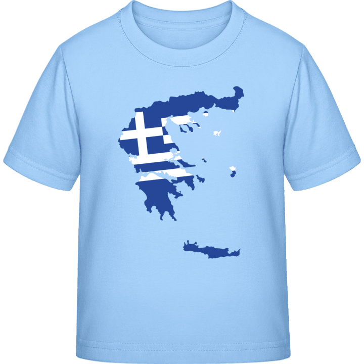 Greece Map T-shirt för barn contain pic