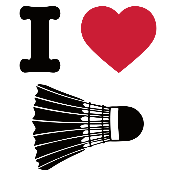 I Heart Badminton T-shirt til kvinder 0 image