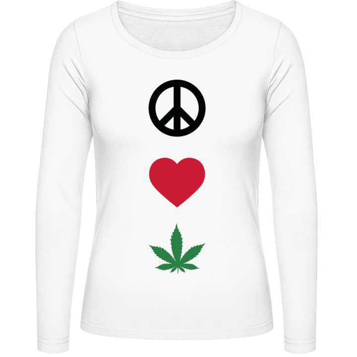 Peace Love Weed Frauen Langarmshirt 0 image