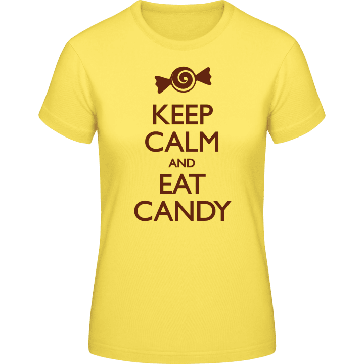 Keep Calm and Eat Candy T-shirt för kvinnor 0 image