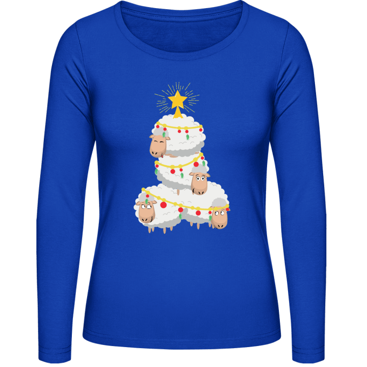 Christmas Sheeps Langermet skjorte for kvinner 0 image