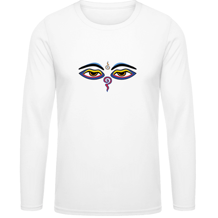 Eyes of Buddha Symbol Shirt met lange mouwen contain pic