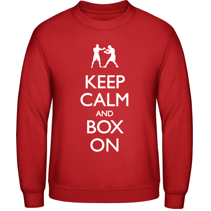Keep Calm and Box On Tröja contain pic