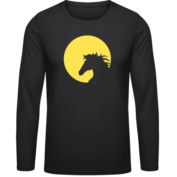 Horse In Moonlight Long Sleeve Shirt 0 image