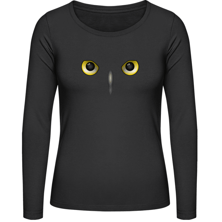 Owl Face Scary Camicia donna a maniche lunghe 0 image