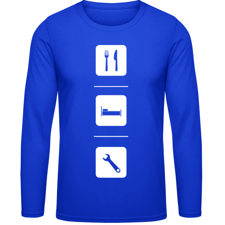 Eat Sleep Work Tool T-shirt à manches longues contain pic