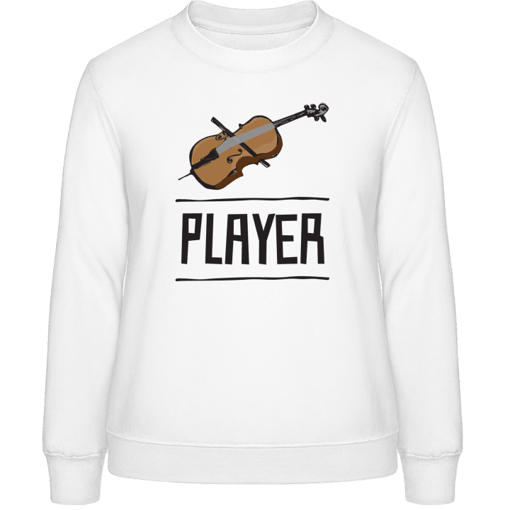 Cello Player Illustration Frauen Sweatshirt contain pic