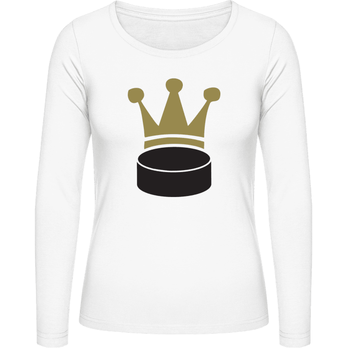 Ice Hockey Equipment Crown Camicia donna a maniche lunghe contain pic