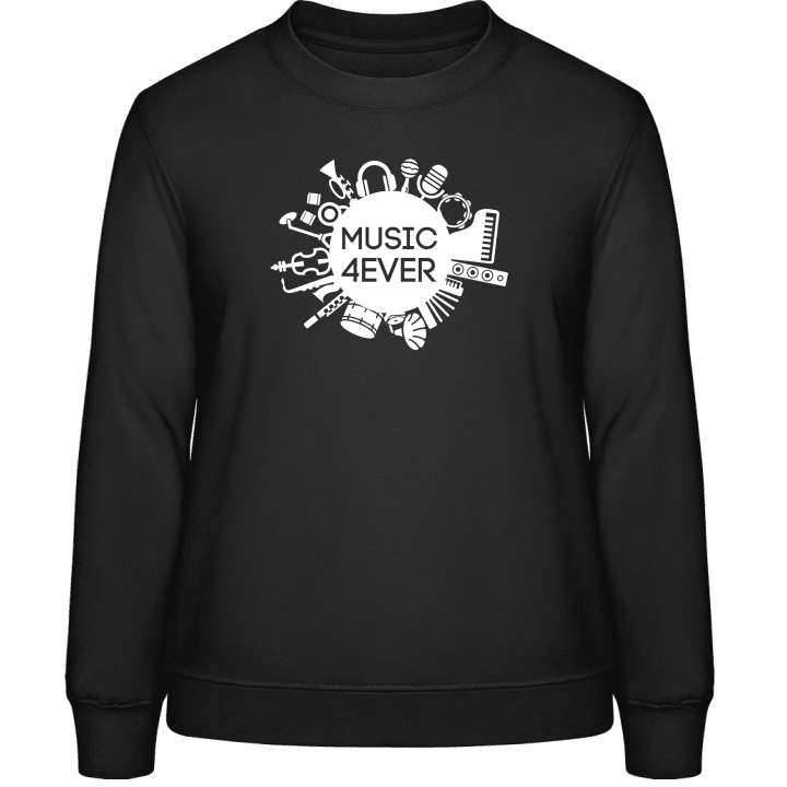 Music 4ever Sweatshirt för kvinnor contain pic