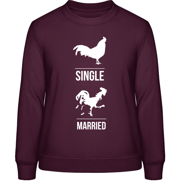 Single VS Married Sweatshirt för kvinnor contain pic