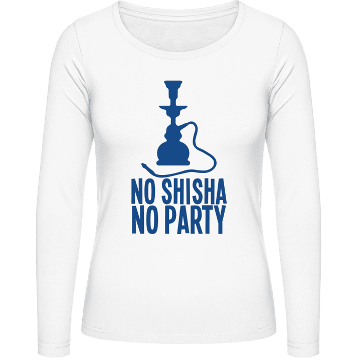 No Shisha No Party Vrouwen Lange Mouw Shirt contain pic