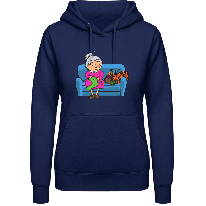 Grandma Knitting Comic Vrouwen Hoodie 0 image