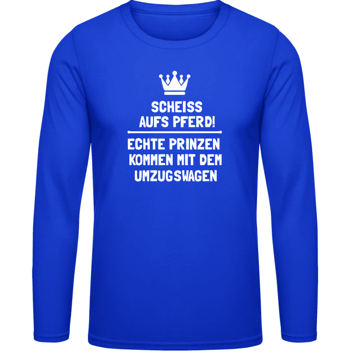 Echte Prinzen kommen mit dem Umzugswagen T-shirt à manches longues contain pic