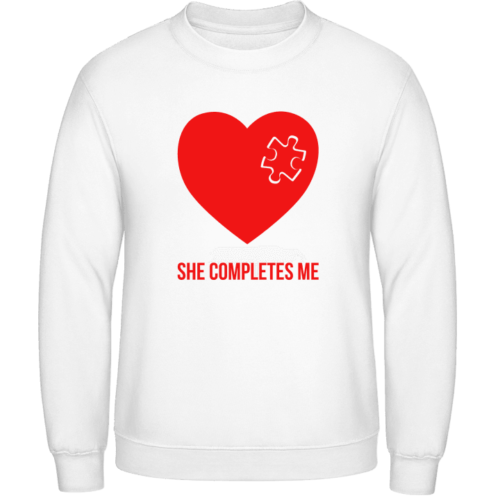 She Completes Me Sweatshirt contain pic