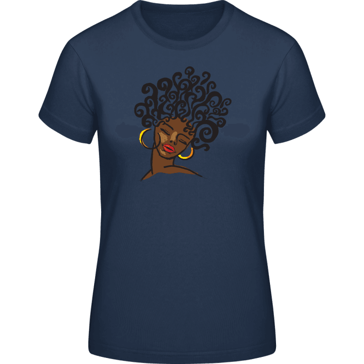 Afro Haircut T-skjorte for kvinner 0 image