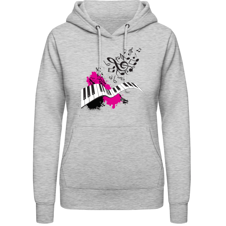 Piano Music Vrouwen Hoodie contain pic