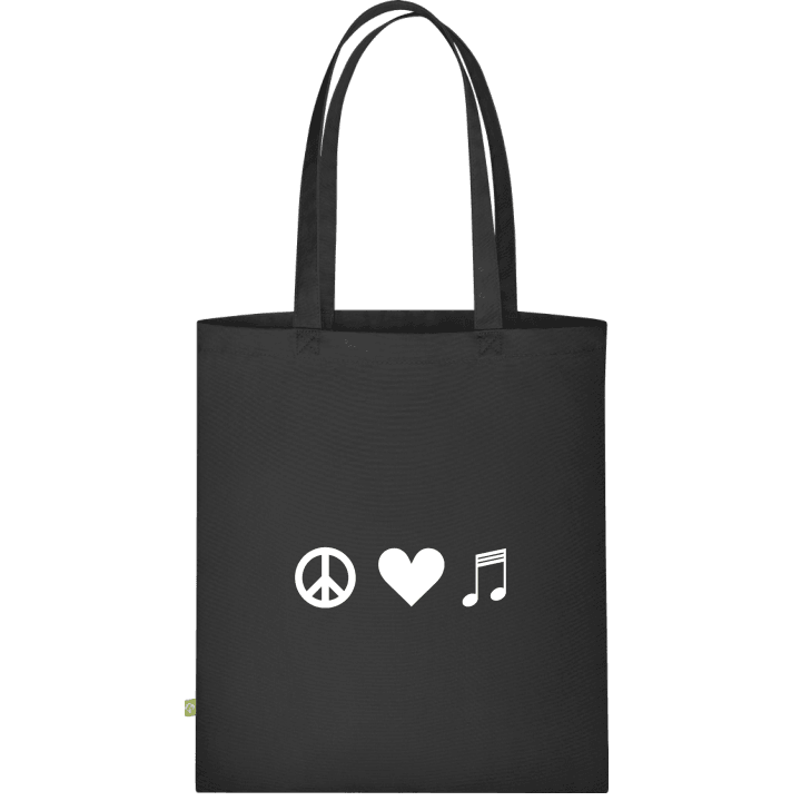 Peace Heart Music Stoffen tas contain pic