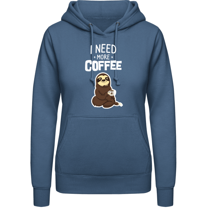 I Need More Coffee Sloth Felpa con cappuccio da donna 0 image