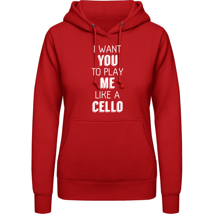Play Me Like A Cello Vrouwen Hoodie contain pic