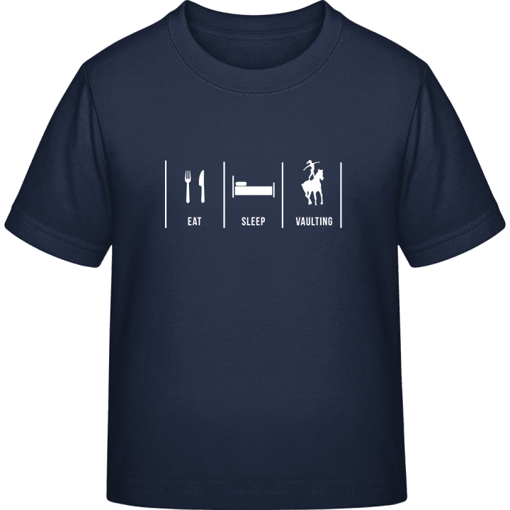 Eat Sleep Vaulting Kinder T-Shirt contain pic