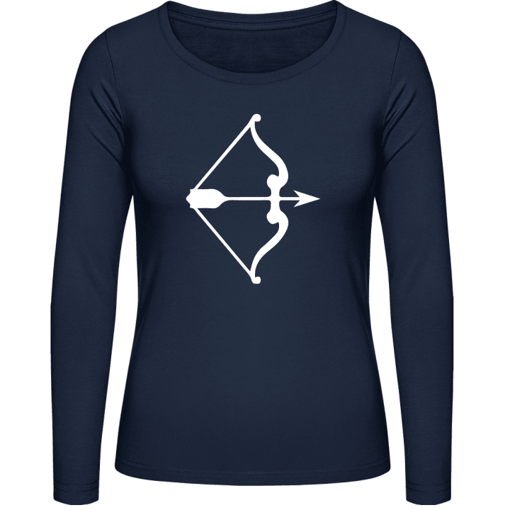 Sagittarius Bow and arrow T-shirt à manches longues pour femmes contain pic
