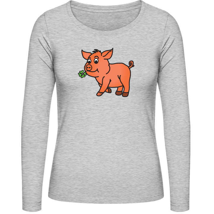 Lucky Pig T-shirt à manches longues pour femmes 0 image