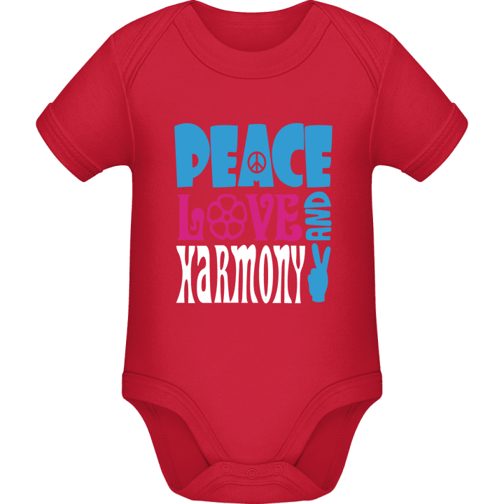Peace Love Harmony Baby romper kostym contain pic