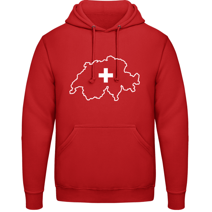 Switzerland Swiss Map Felpa con cappuccio contain pic