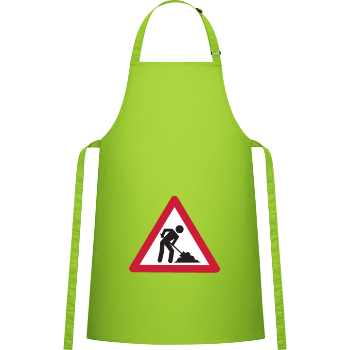 Construction Site Warning Kitchen Apron contain pic