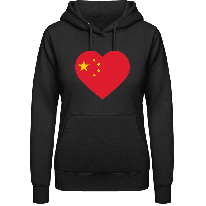 China Heart Flag Sweat à capuche pour femme contain pic
