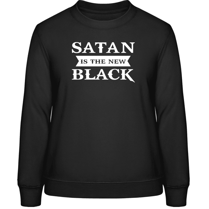 Satan Is The New Black Sweatshirt för kvinnor contain pic