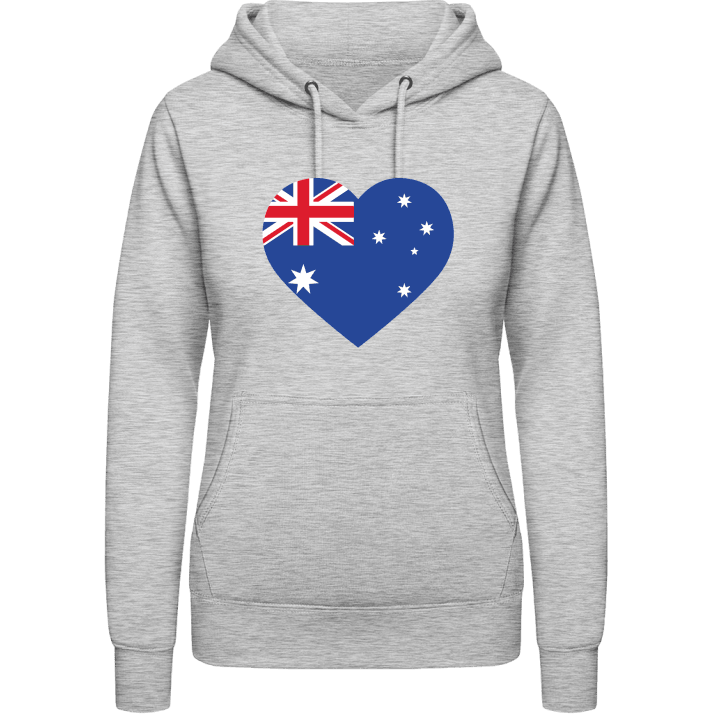 Australia Heart Flag Hoodie för kvinnor 0 image