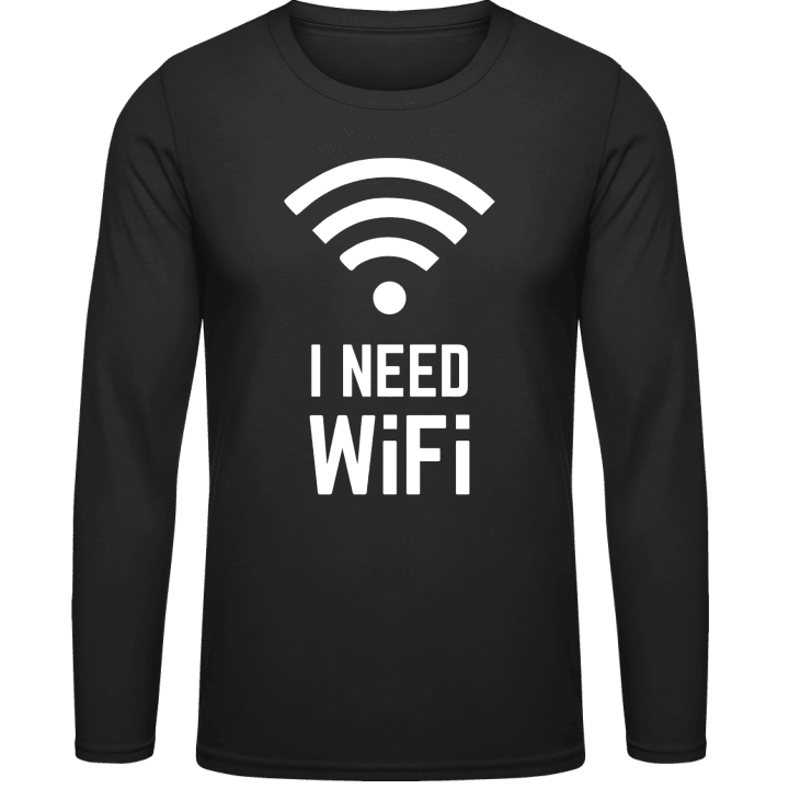 I Need Wifi Shirt met lange mouwen 0 image