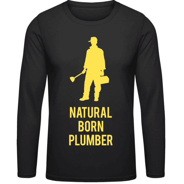 Natural Born Plumber Langermet skjorte contain pic