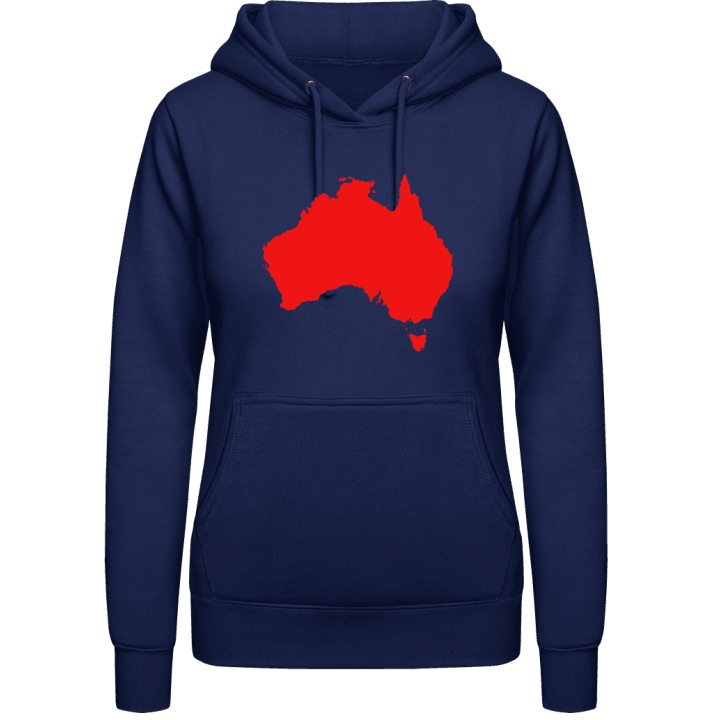 Australia Map Felpa con cappuccio da donna contain pic