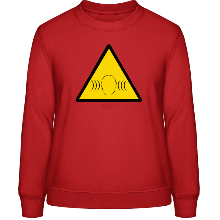 Caution Loudness Volume Frauen Sweatshirt contain pic