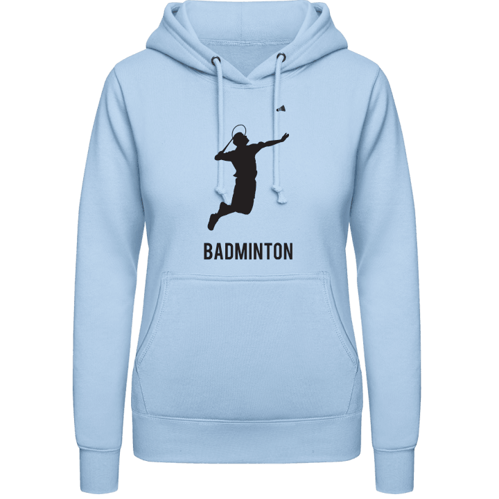 Badminton Player Silhouette Women Hoodie contain pic