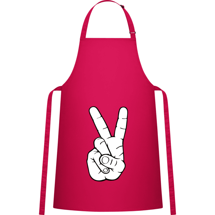 Victory Sign Kitchen Apron contain pic