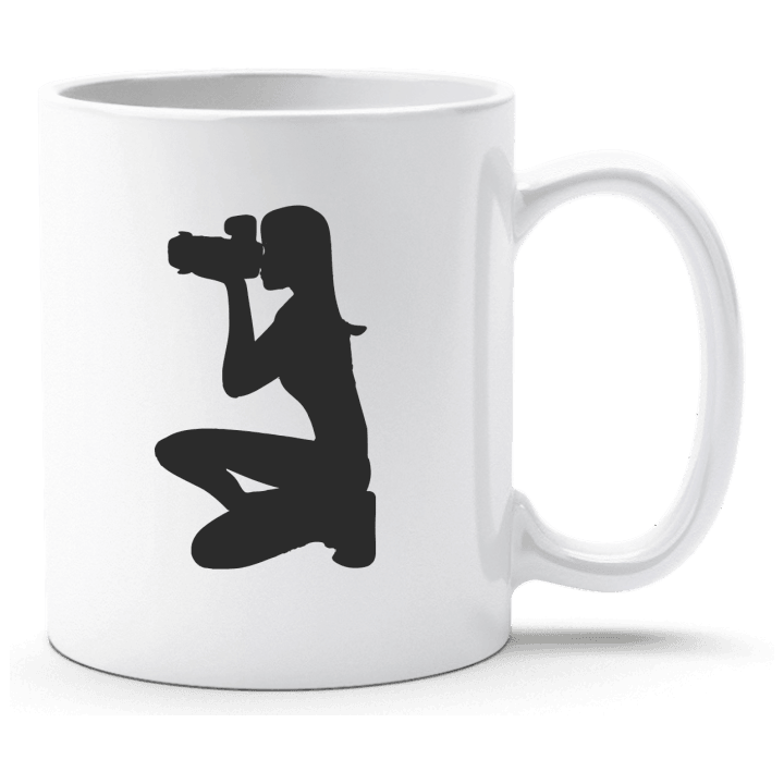 Female Photographer Cup contain pic