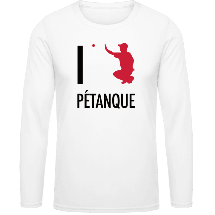 I Love Pétanque T-shirt à manches longues contain pic